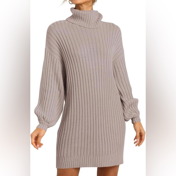 Turtleneck Sweater Dress - Picture 1 of 4